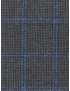 Flannel Fabric Wool Super 130's Pied de Poule Grey Blue F.lli Tallia di Delfino