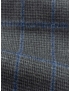 Flannel Fabric Wool Super 130's Pied de Poule Grey Blue F.lli Tallia di Delfino