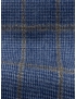 Flannel Fabric Wool Super 130's Pied de Poule Blue Beige F.lli Tallia di Delfino