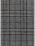 Flannel Fabric Wool Super 130's Windowpane Grey Mud Brown F.lli Tallia di Delfino
