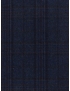 Flannel Fabric Wool Super 130's Windowpane Dark Blue Prune F.lli Tallia di Delfino