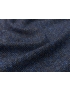 Mtr. 2.00 Tweed Fabric Cashmere Silk Wool Blue Brown F.lli Tallia di Delfino