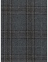 Flannel Fabric Wool Super 130's Windowpane Grey Brown F.lli Tallia di Delfino