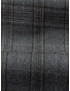 Flannel Fabric Wool Super 130's Windowpane Grey Brown F.lli Tallia di Delfino