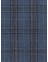 Flannel Fabric Wool Super 130's Windowpane Denim Blue Brown F.lli Tallia di Delfino