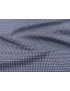 Textured Hemp Wool Fabric Pied de Poule Denim Blue Grey - F.lli Tallia Delfino
