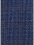 Tessuto Lana Finestrato Blu Terracotta F.lli Tallia di Delfino