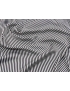 Silk Satin Fabric Stripe Black White Gai Mattiolo