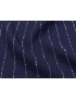 Bouclè Wool Fabric Striped Blue White