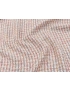 Mtr. 2.30 Chanel Fabric Checked Coral Ivory