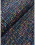 Mtr. 2.00 Cotton Blend Chanel Fabric Multicolour Irridescent Lamé