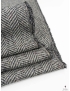Mtr. 1.50 Pure Wool Coating Fabric Herringbone Grey