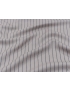 Jacquard Pure Wool Fabric Pinstripe Dove Grey Black