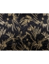 Silk Dévoré Velvet Fabric Floral Gold Lamé Black H cm. 88