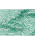 Cloque Fabric Geometric Mint Green