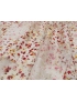 Embroidery Silk & Chantilly Patchwork Fabric Ivory - Luigi Verga