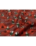 Silk Jacquard Fabric Red Green - Luigi Verga