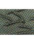 Silk Twill Fabric Wave Dove Grey Green Turquoise - Luigi Verga