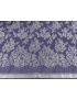 Chantilly Lace Fabric Purple Silver Lurex Marco Lagattolla