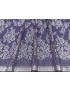 Chantilly Lace Fabric Purple Silver Lurex Marco Lagattolla