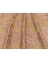 Chantilly Lace Fabric Pink Gold Lurex Marco Lagattolla