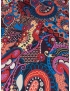 Microfiber Satin Fabric Oriental Multicolour