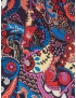 Microfiber Satin Fabric Oriental Multicolour