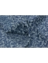 Tessuto Tovaglie Jacquard Ramage Celeste Blu