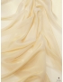 Tessuto Organza di Seta Laminata Oro
