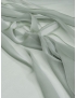 Tessuto Organza di Seta Tinto in Filo Grigio Verde