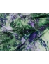 Mtr. 0.85 Cotton Silk Blend Jacquard Fabric Green Lilac - Ratti