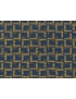 Jacquard Geometric Fabric Blue Yellow - Rotterdam