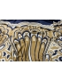 Mtr. 1.60 Panel Silk Satin Fabric Peacock's Tail Marine Blue
