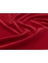 Velvet Fabric Cotton and Modal Red - Redaelli 1893