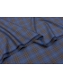 Mosaic Fabric Super 130's Check Light Blue Brown Scabal