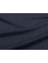 Mtr. 2.00 Tornado Grisaille Fabric 3D Windowpane Patriot Blue Prune Scabal