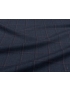 Tornado Grisaille Fabric 3D Windowpane Patriot Blue Prune Scabal