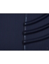 Mtr. 3.00 Galaxy Hopsack Fabric Pinstripe Navy Blue Light Blue Scabal