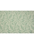 Mtr. 0.85 Cloque Fabric Foliage Beige Green