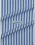 Mtr. 1.75 Linen Cotton Batiste Fabric Stripe Azure Sky Blue - Atelier Romentino
