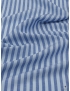 Mtr. 1.75 Linen Cotton Batiste Fabric Stripe Azure Sky Blue - Atelier Romentino
