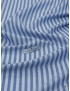 Mtr. 1.75 Linen Cotton Batiste Fabric Stripe Azure Sky Blue - Atelier Romentino