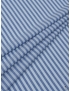 Mtr. 1.75 Linen Cotton Batiste Fabric Stripe Azure Sky Blue - Atelier Romentino