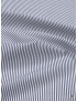 Poplin Shirting Fabric Striped White Blue Giza 45 NE 170/2 - Atelier Romentino