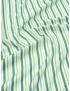 Cotton Poplin Shirting Fabric Striped Green Light Blue 