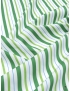 Cotton Poplin Shirting Fabric Striped Green Light Blue 