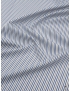 Poplin NE 100/2 Cotton Fabric Striped Blue Mud Brown