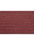 Jacquard Fabric Broken Stripes Burgundy - Siena