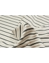 Jacquard Fabric Small Stripes Ecru - Siena