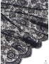 Viscose Blend Chantilly Lace Fabric Floral Marine Blue Solstiss